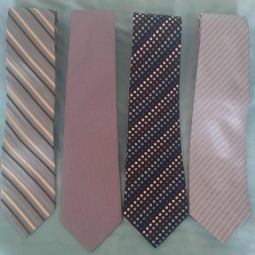 Tie Bundle Gray Blue Green Hues